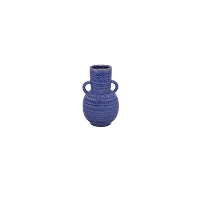 Vase en céramique bleu