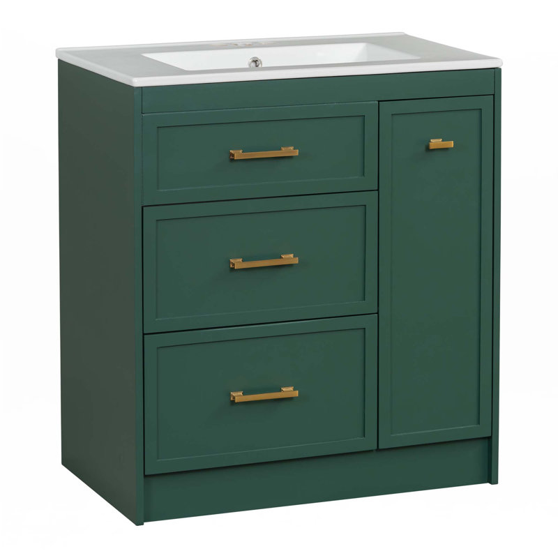 Ensemble de meuble-lavabo classique 30 po, Noir
