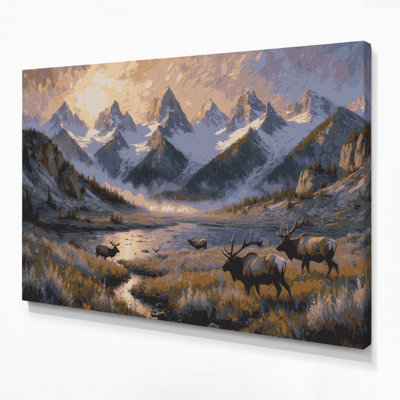 USA State Wyoming Pink Canvas Wall Art