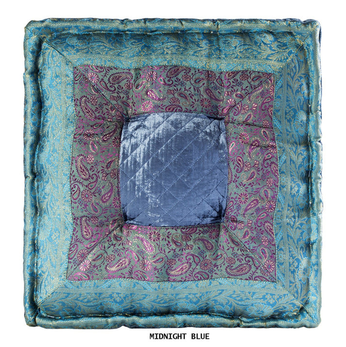 COUSSIN EN CAOUTCHOUC ACHA 24X24, Cachemire doré, H 18 po x l 18 po