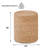 Hallissey Upholstered Jute Ottoman-596212768
