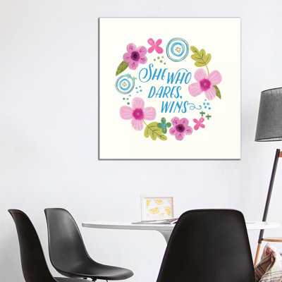 Fierce Girl Pink II by Noonday Design - Wrapped Canvas Gallery-Wrapped Canvas Giclée