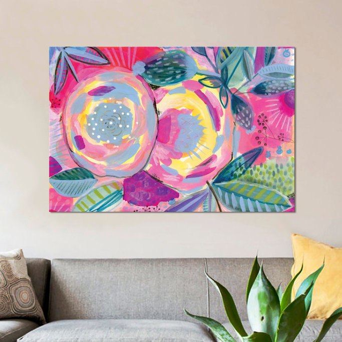 « yellow rose », reproduction d’art sur toile tendue, H 40 po x l 60 po x P 1,5 po, Toile tendue, Pas de tapis