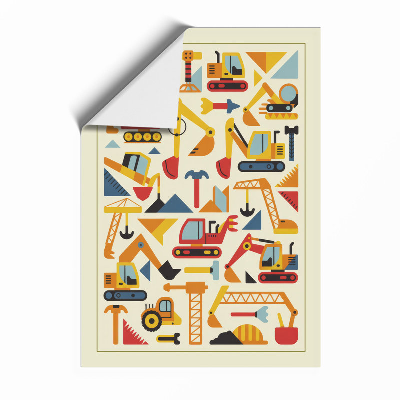 Industrial Tools Grid Geometric - Framed Print, A2 - 59.4 x 42.0 cm, Unframed