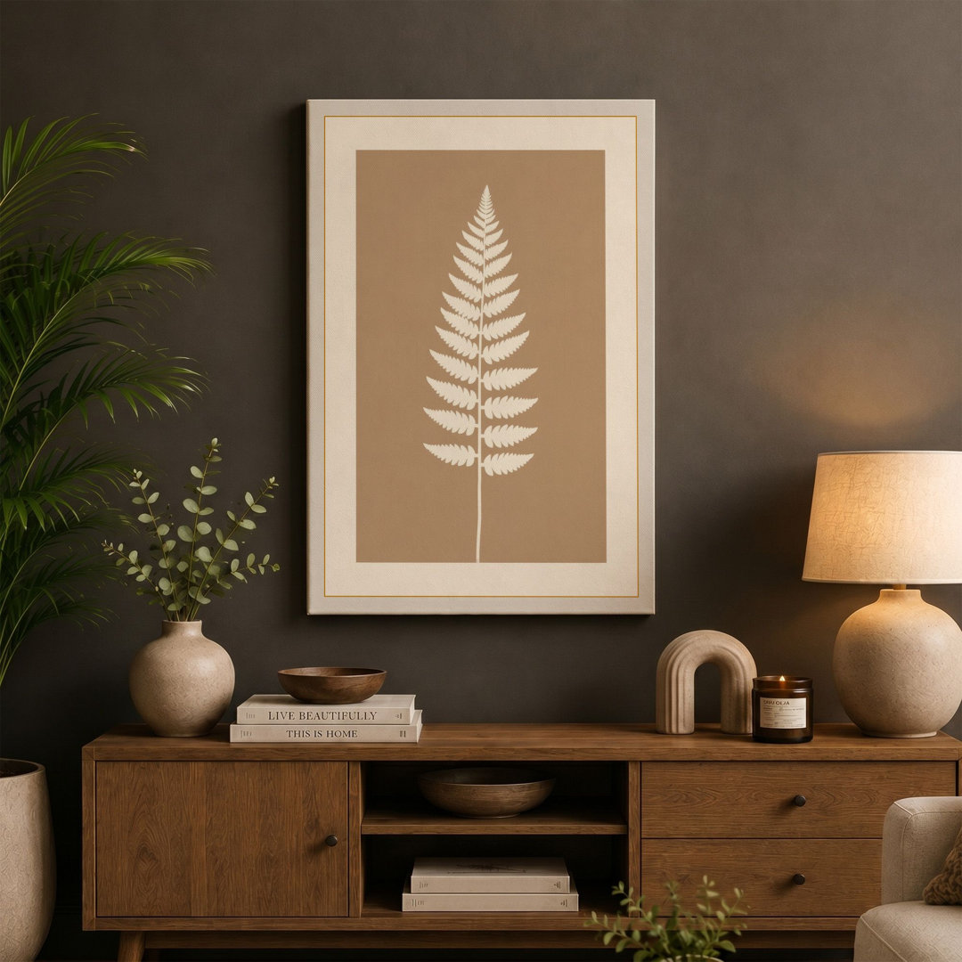 Fern Frond Botanical - Wrapped Canvas