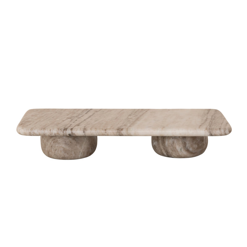 Marble Footed Pedestal with Flat Feet