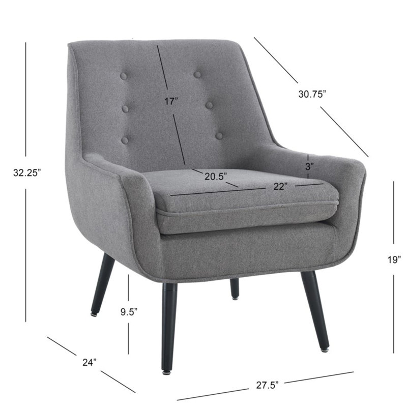 Fauteuil Arreon, Gris