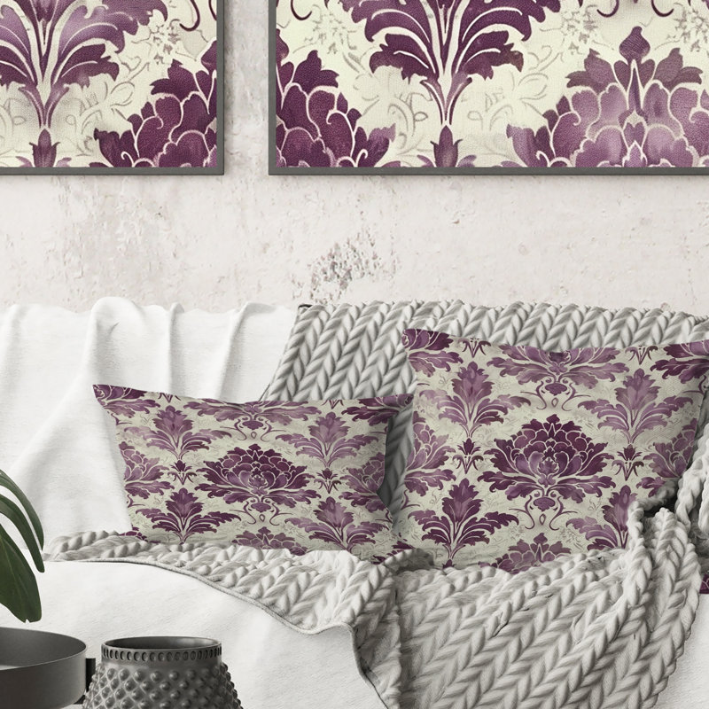 Coussin Floral, H 16 po x l 16 po