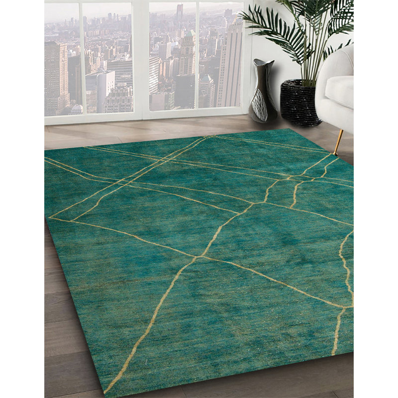Ameiyah Abstract Indoor Rug, Square 8'