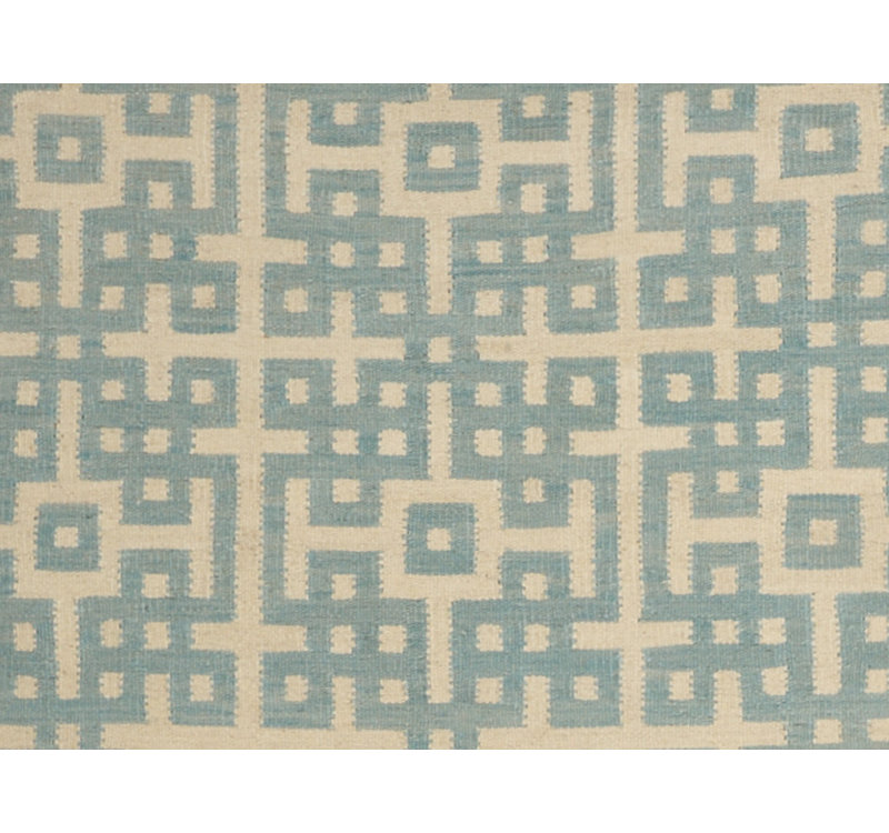 Geometric Area Rug in Blue/Beige