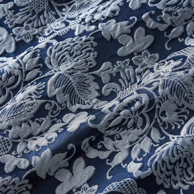 Portfolio Home Sandringham Duvet Cover Set Bedding Set, Blue, King Duvet Cover Set + 2 Standard Pillowcases