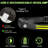 LED Headlamp Flashlight Inductive Switch