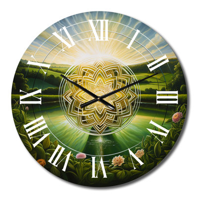 Horloge murale bouddhisme lumineux