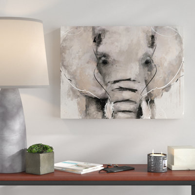 Animals Abstract Elephant Zoo And Wild Animals by Oliver Gal - Wrapped Canvas Painting