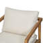 Fauteuil club d'extérieur en bois d'acacia (ensemble de 2)