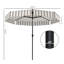Abat-jour de patio moderne en polyester 8,6 pi Upf 30+ Upf