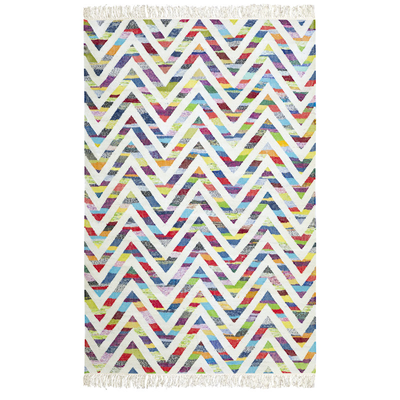 Umana Rectangle 200 cm x 140 cm Geometric Flatweave Kilim