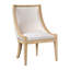 Chaise rembourrée avec garniture cloutée