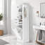 Grande armoire de rangement moderne - tablettes réglables, charnières à fermeture en douceur, parfaites pour l'organisation à la maison-677532258