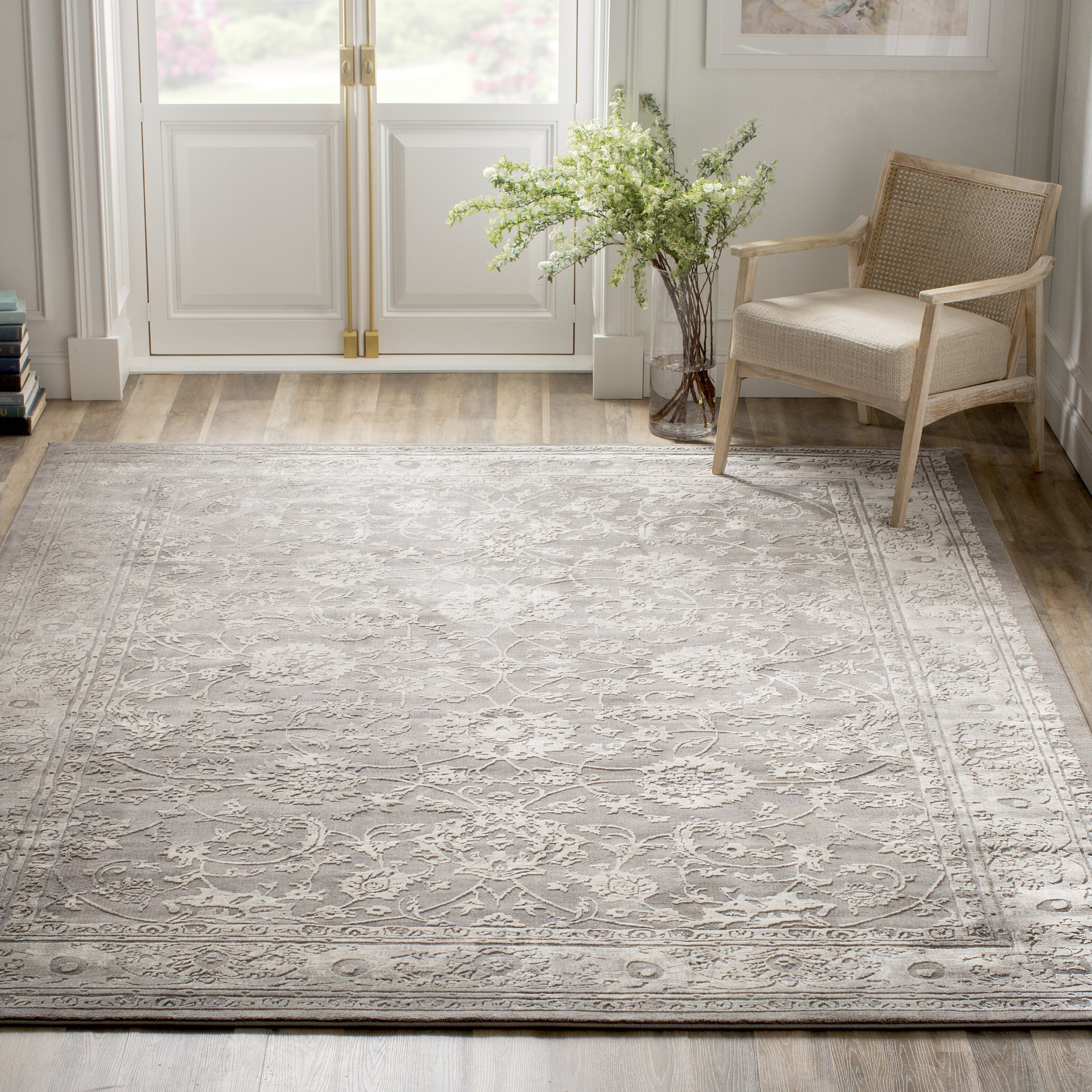 Kas Oriental Rugs Inspire Expressions 3'3 x 4'7 Grey Area Rug