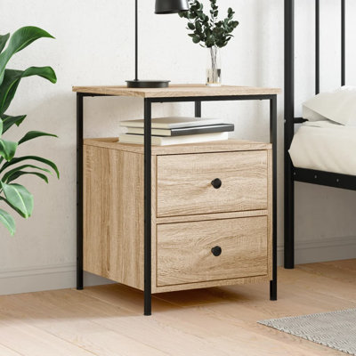 Dura 44cm W Iron Bedside Table