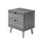 Table de chevet 2 tiroirs Clara-60412841