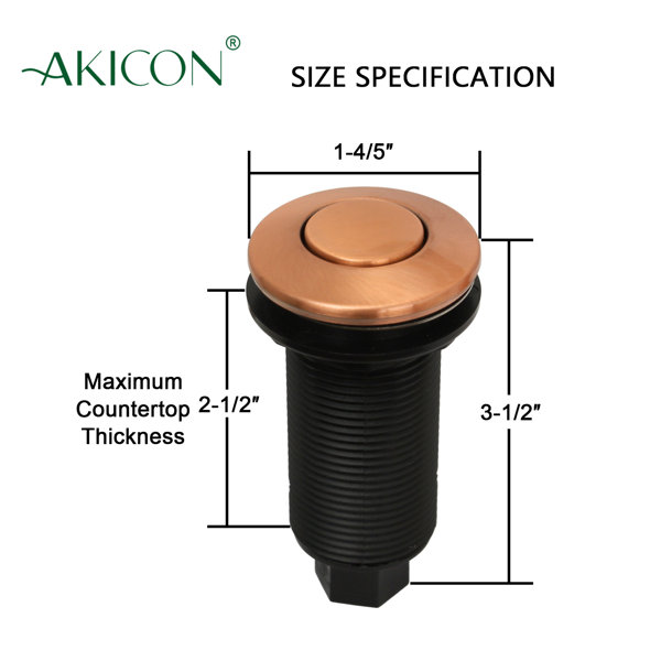 Akicon Garbage Disposal Air Switch  Reviews Wayfair