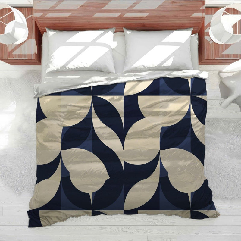 Leaf Silhouettes Cool Cotton Blend Comforter, Queen Comforter