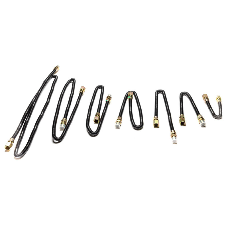 Premium Non-Whistle  Gas Flex Line - NG or LP - Easy Installation, 0.5" H x 0.5" W x 36" D