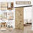Sliding Standard Single Track Barn Door Hardware Kit(Doors Not Included)-105432278