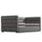 Gray Twin Daybed With Trundle, Upholstered Padded Base Support Frame, For Bedroom Trundle In Gray, Soft Back