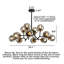 Lustre en verre haricot Nordic Modern