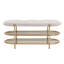 Banc de rangement en velours Rosheda-983446017
