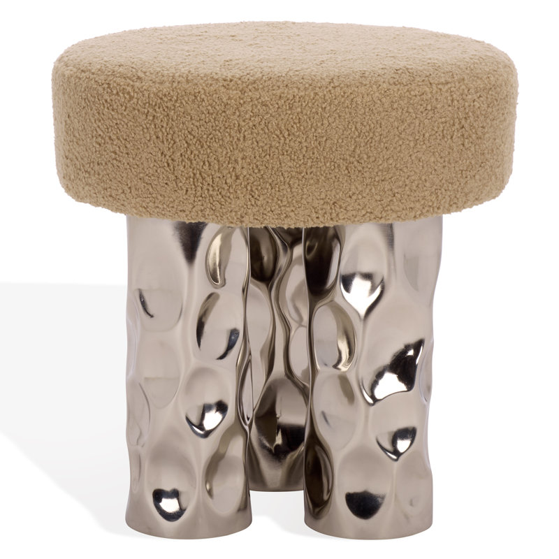 Aubrie Teddy Fabric Stool