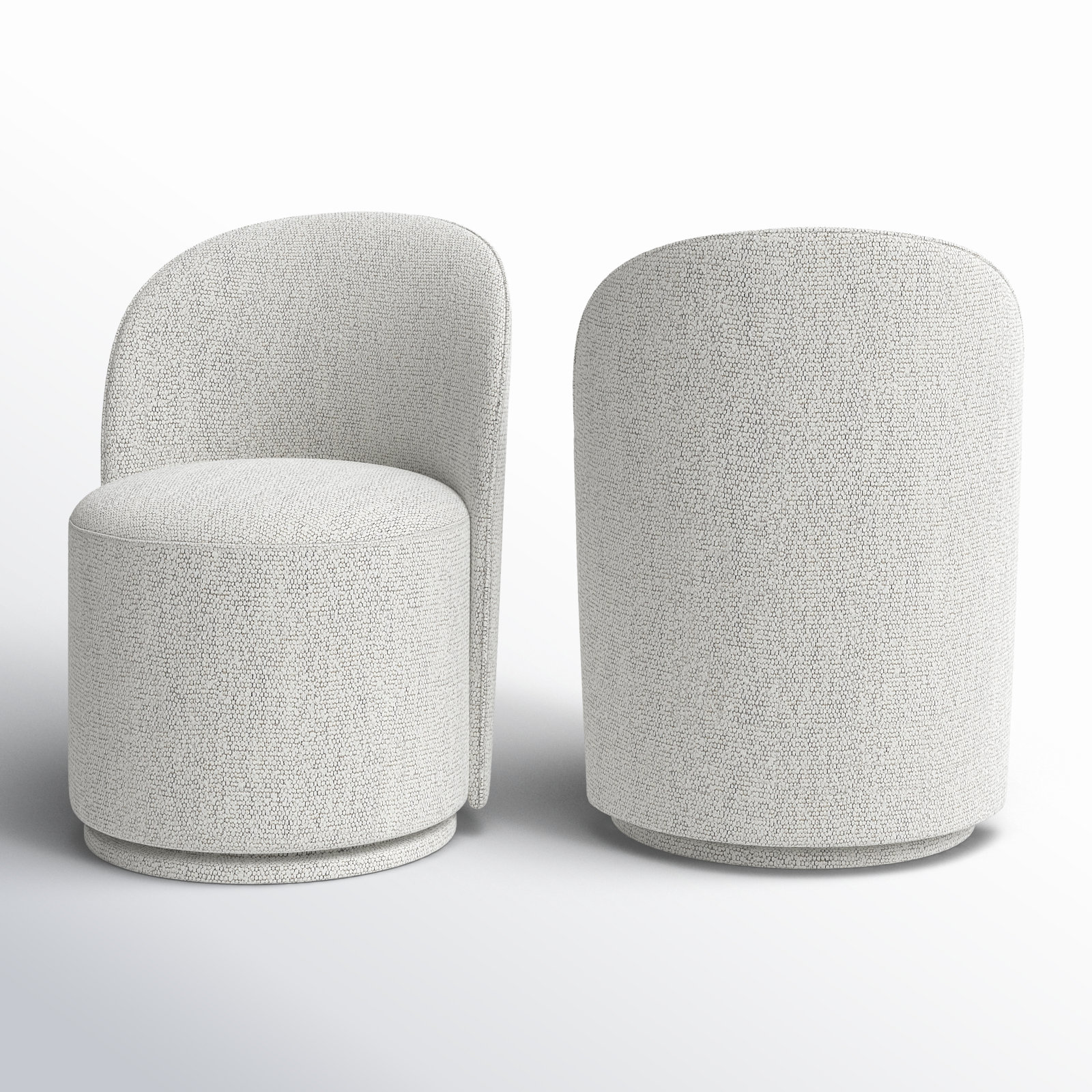 Sharlene Upholstered Side Chair, Merino Light Gray Performance