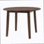 Ensemble de table de salle à manger 5 pièces pour 4 personnes, 1 table de salle à manger pliante en bois + 4 chaises rembourrées, conception compacte pour petits appartements et salles à manger - Brun-1078123326