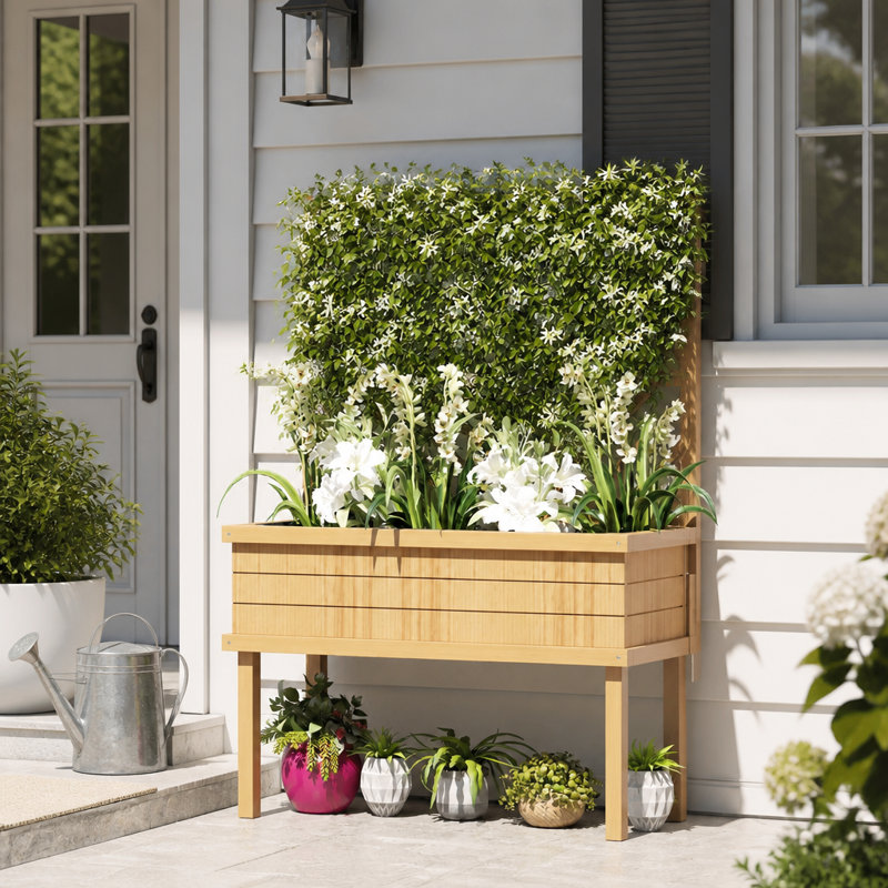 55 in. H x 41.25 in. W Lattice Panel Trellis