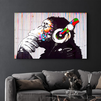 Peinture élégante en verre trempé de 27,6 po x 43,3 po | 100% verre trempé, épaisseur: 0,16 pouce | Œuvre imprimée UV, parfaite pour la décoration intérieure et les intérieurs modernes, des visuels époustouflants pour toute pièce