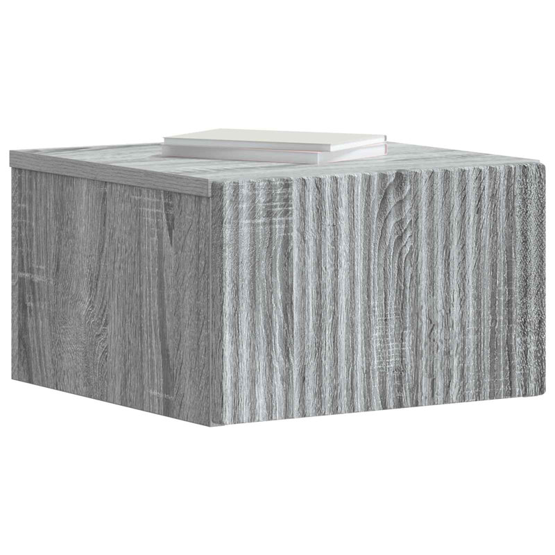 33cm W Manufactured Wood Bedside Table, Grey Sonoma
