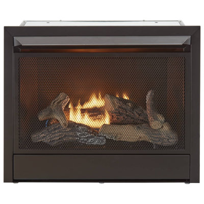 Duluth Forge Liquid Propane Ventless Gas Fireplace Insert - 26,000 BTU, T-Stat Control - Model# FLF300T