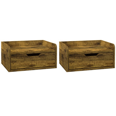 40cm W Engineered Wood Bedside Table