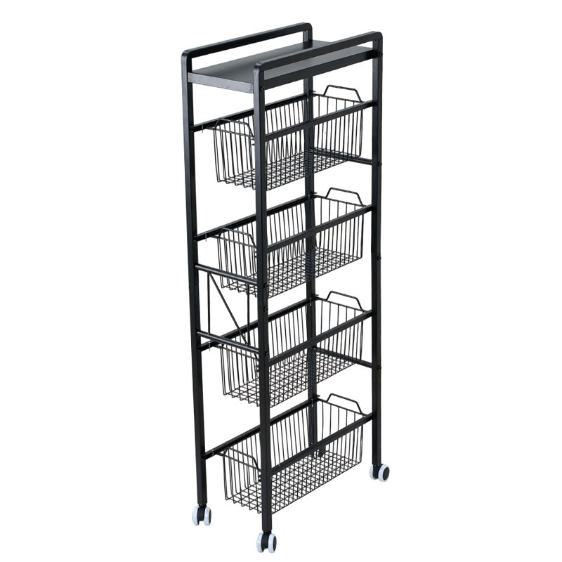 106.7cm H Under Sink Organiser, Black