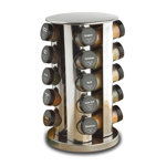 Kamenstein 20-Jar Revolving Stainless Steel Countertop Spice Rack