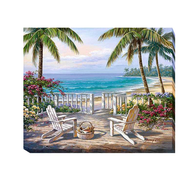 « côtier view », reproduction d’impression sur toile tendue