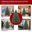 Arbre de Noël artificiel enneigé 8 pi avec support en métal Gurrola