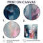 «Blue and Pink Explosion Abstract», art mural abstrait sur toile 4 pièces-1520970072-1520969895