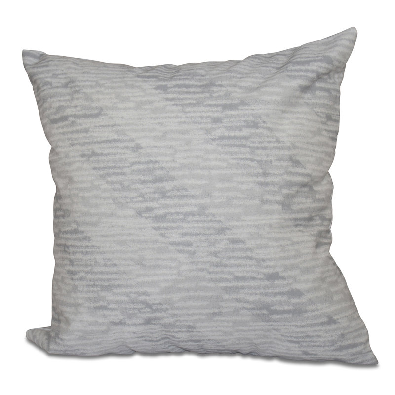 Housse de coussin et insert en tricot Beach Beach, 16 po x 16 po, Gris