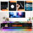 Smart Fireplace Tv Stand For 80/90 Inch Tvs, With Wi-Fi & App Control, Multi-Color Led Lights, Modern Electric Fireplace Tv Console For Living Room-2134808413-2134808415