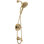 Ensemble de robinet de douche en or brossé Nicoli 14 Series avec pomme de douche à main, ensemble de garniture de valve, bronze champagne (valve incluse)