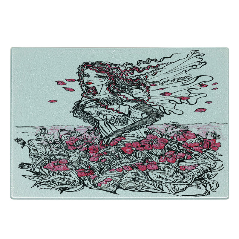 Planche à découper en verre trempé Ambesonne